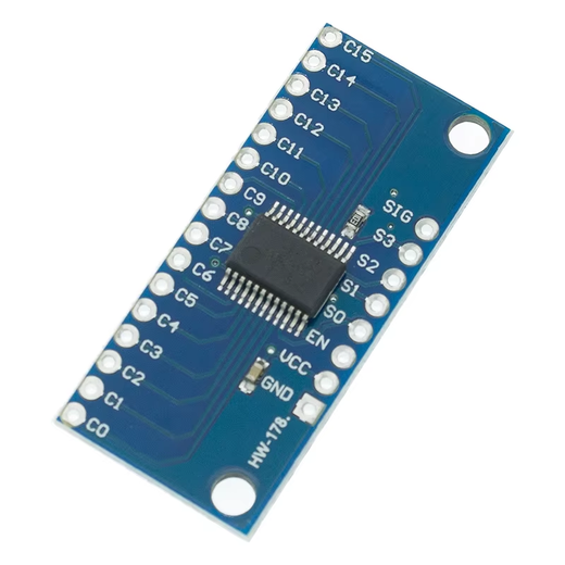 CD74HC4067 16-kanavainen analoginen/digitaalinen multiplexer moduuli (MUX)